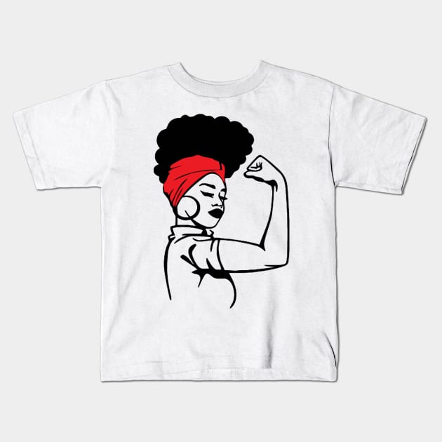 Rosie Riveter Kids T-Shirt by wekdalipun